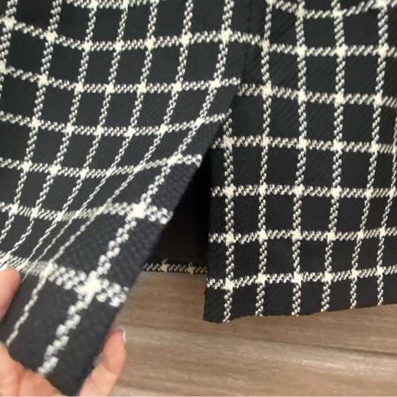 Talbots Black/White Wool Lined Skirt - Picture 2 of 5